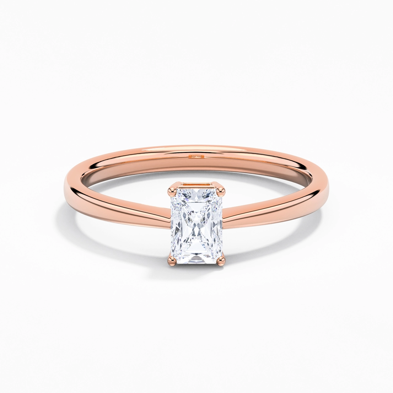 Solitaire Engagement Ring 0.80ct Moissanite