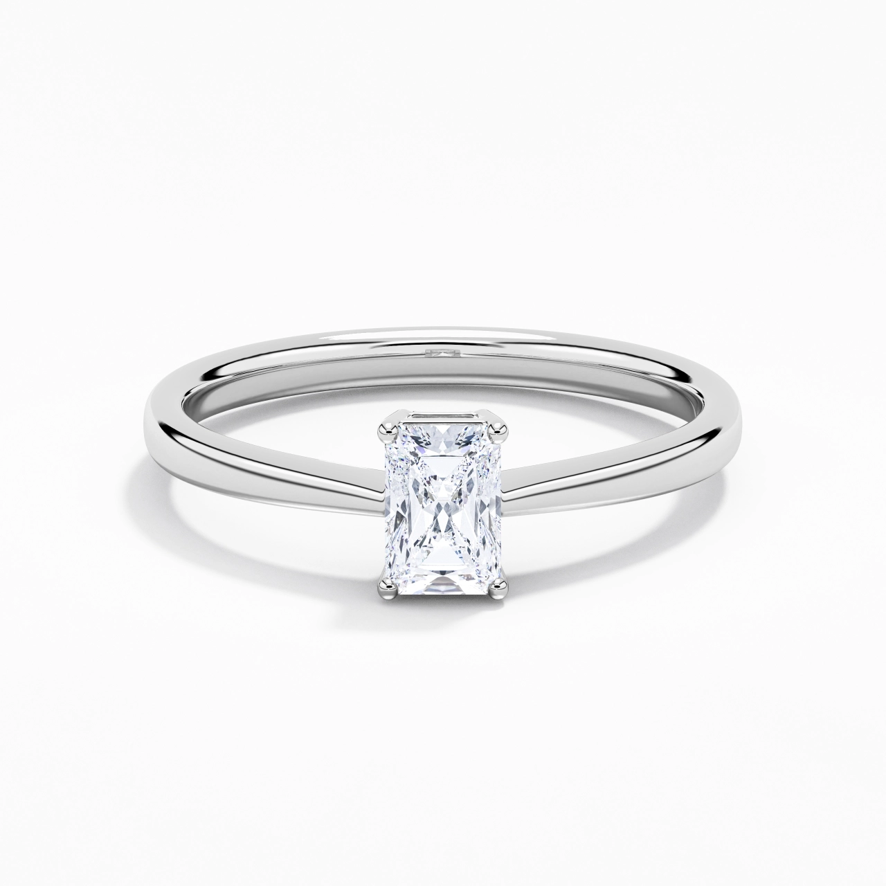 Solitaire Engagement Ring 0.80ct Moissanite
