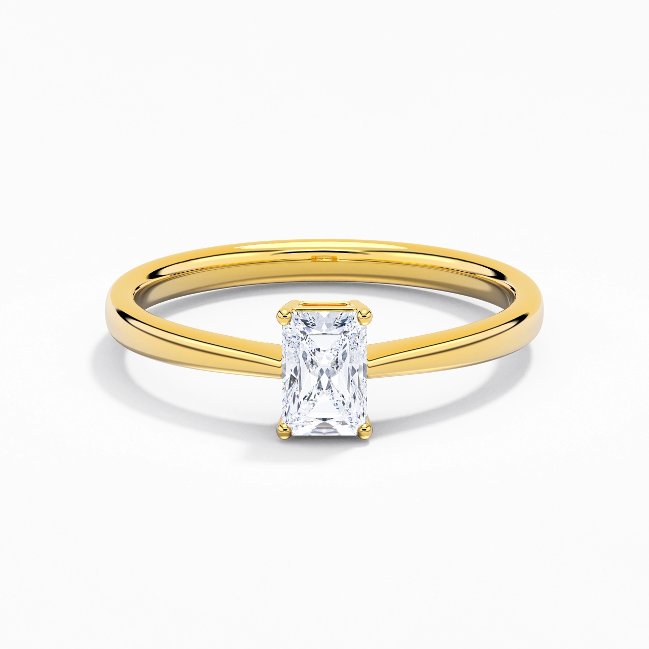 Solitaire Engagement Ring 0.80ct Moissanite