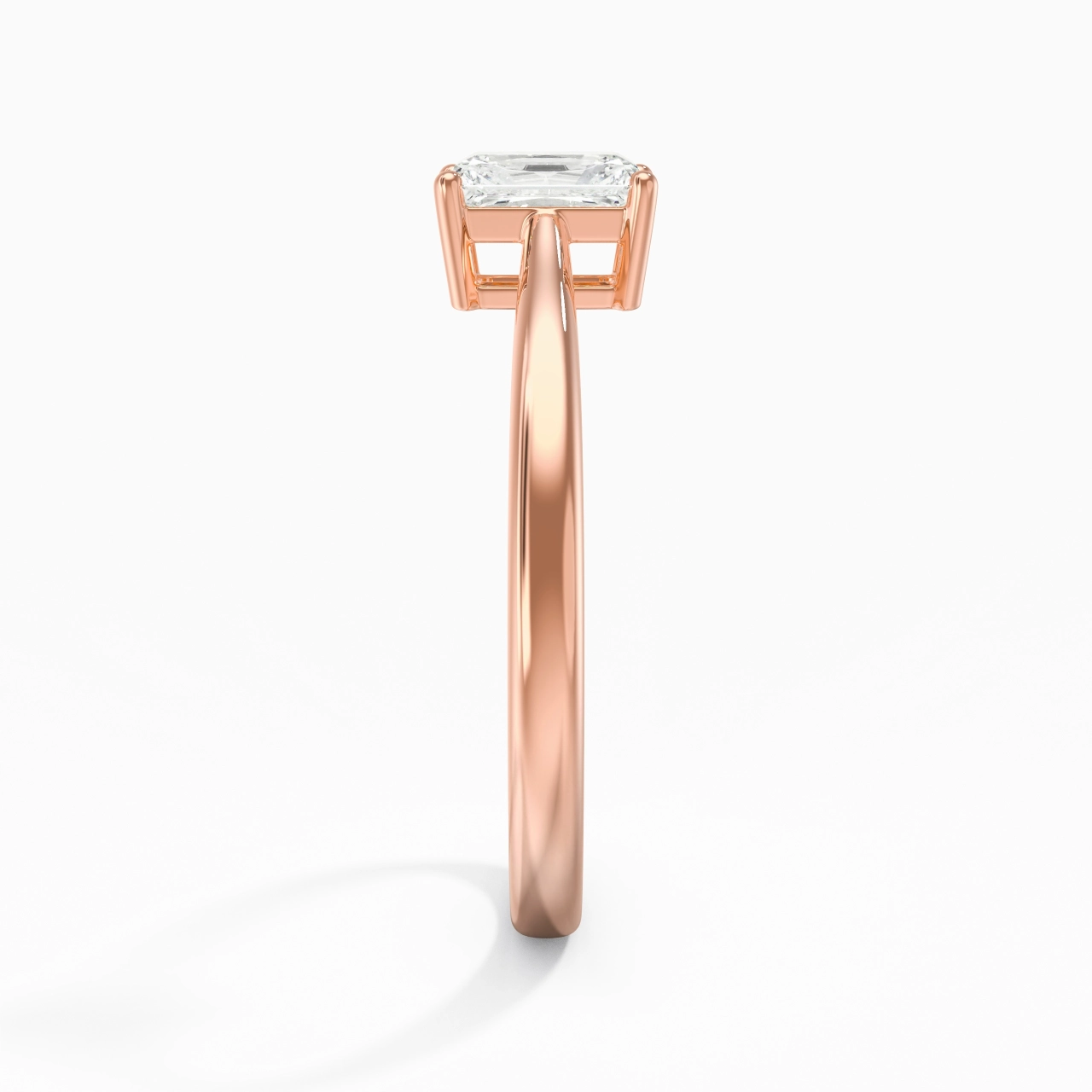 Solitaire Engagement Ring 0.80ct Moissanite