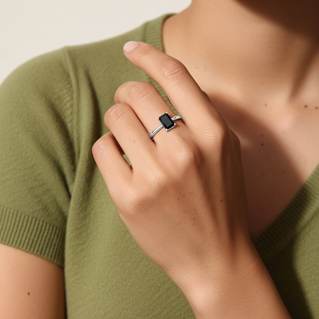 Solitaire Engagement Ring 0.80ct Cubic Zirconia