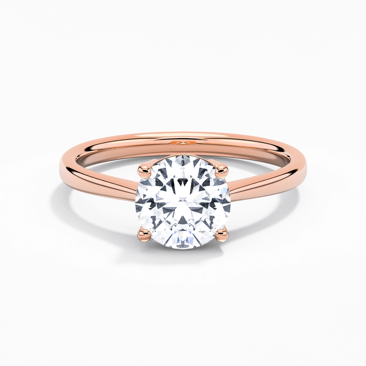 Solitaire Engagement Ring 2.00ct Moissanite