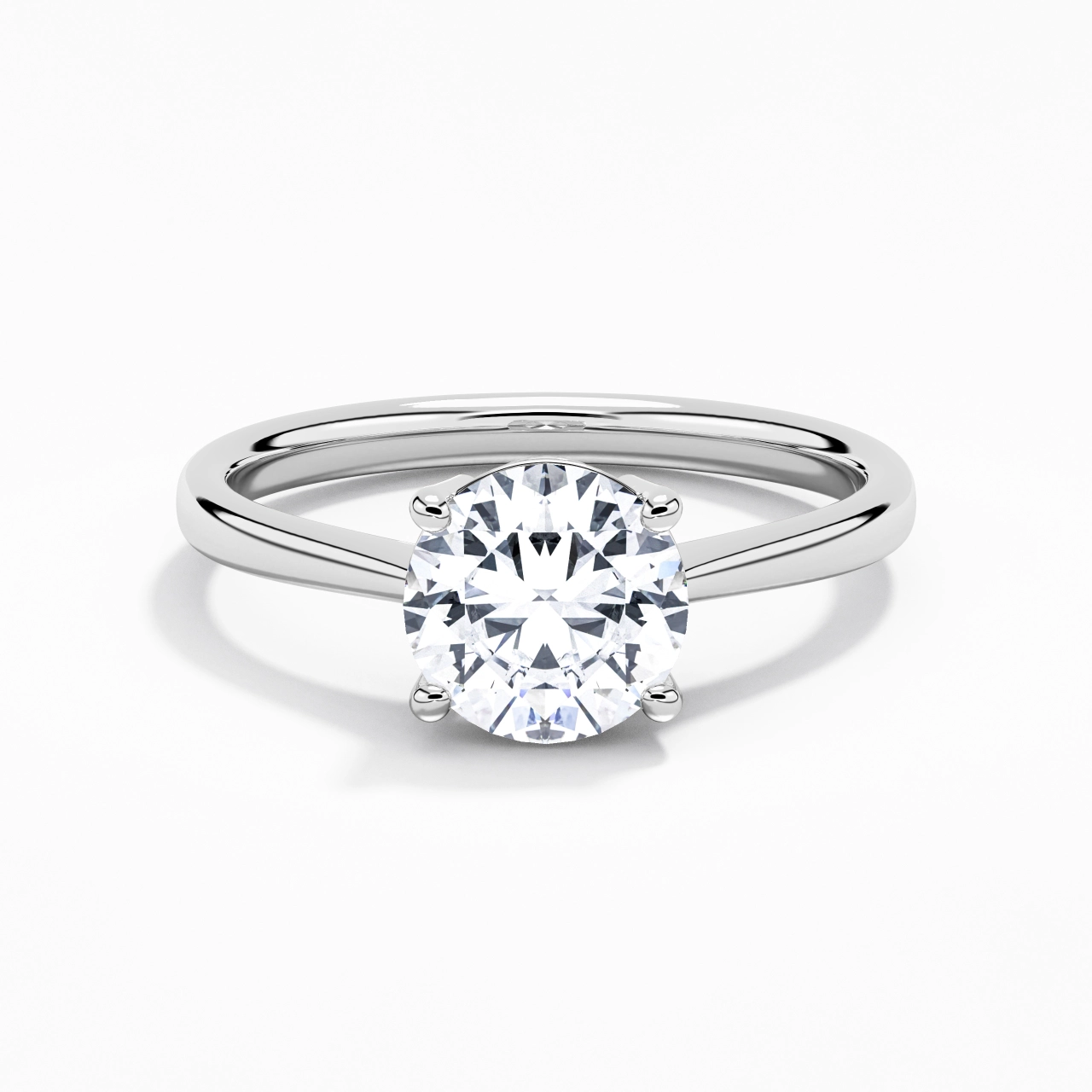 Solitaire Engagement Ring 2.00ct Moissanite