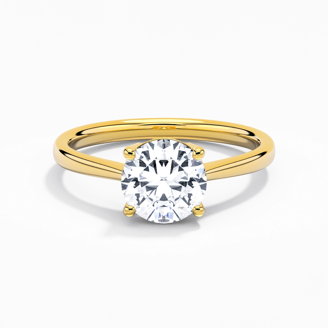 Solitaire Engagement Ring 2.00ct Moissanite
