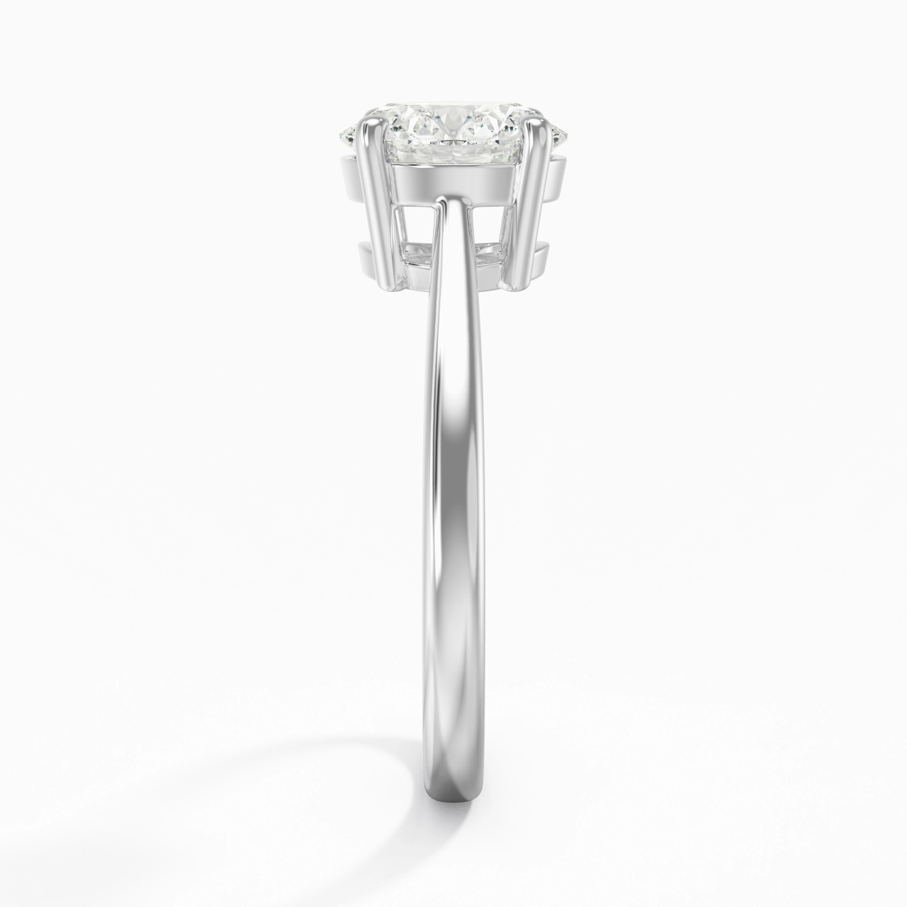 Solitaire Engagement Ring 2.00ct Moissanite