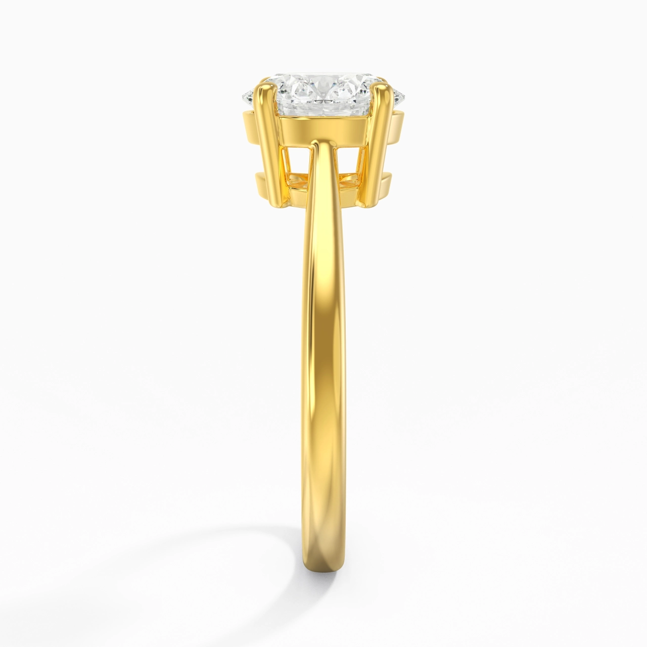 Solitaire Engagement Ring 2.00ct Moissanite