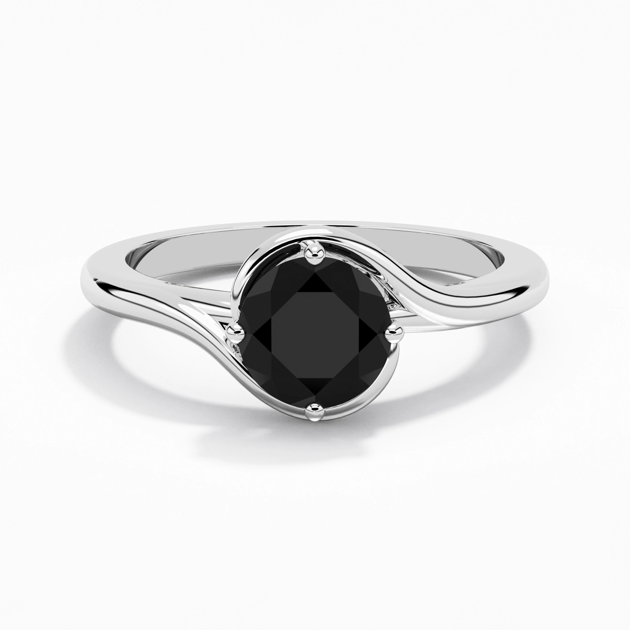 Moderne 1.50ct Zircon cubique Bague de fiançailles