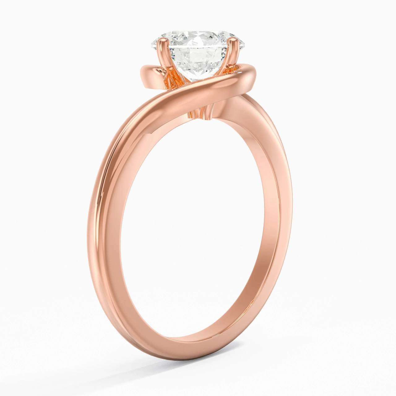 Moderne 1.50ct Moissanite Bague de fiançailles