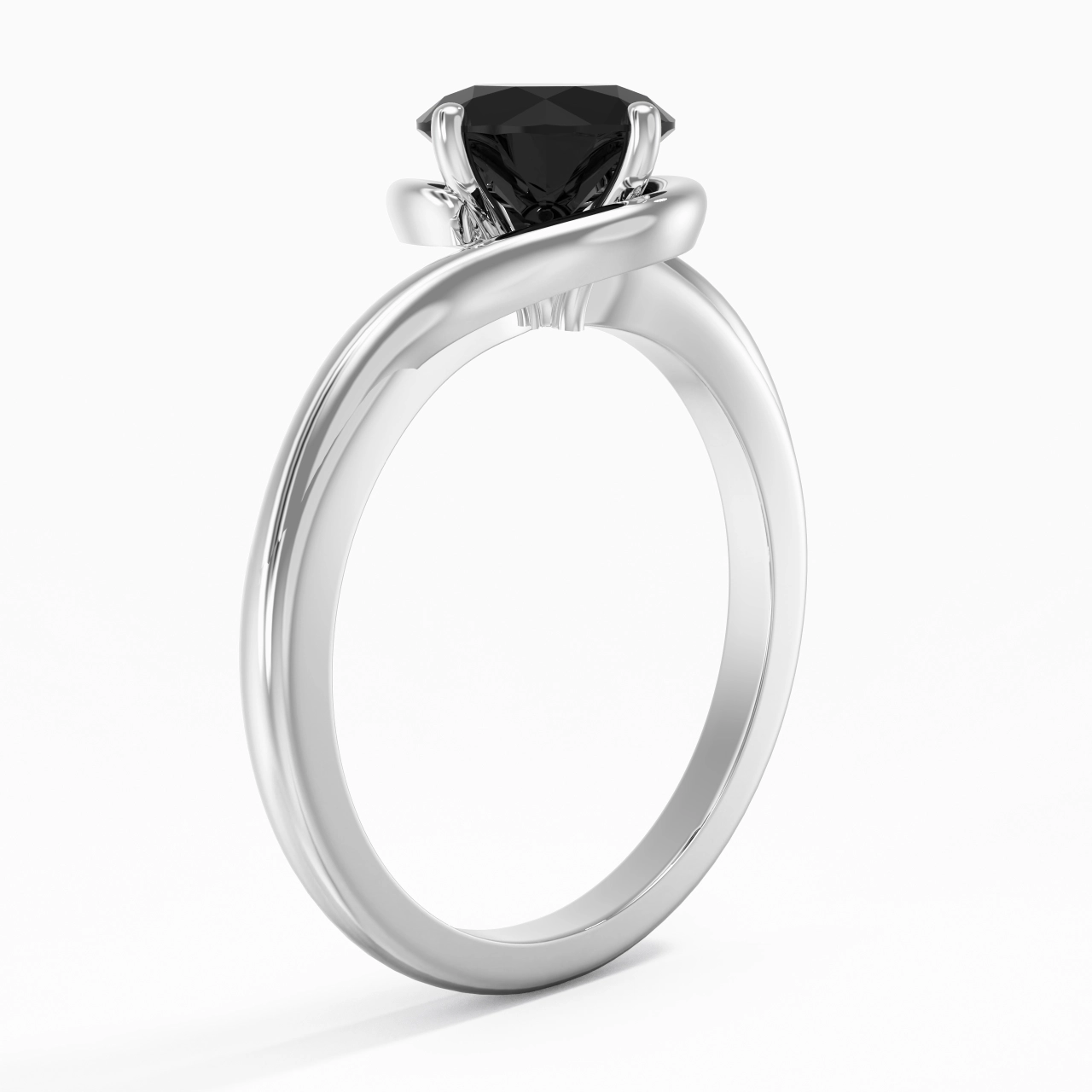 Moderne 1.50ct Zircon cubique Bague de fiançailles