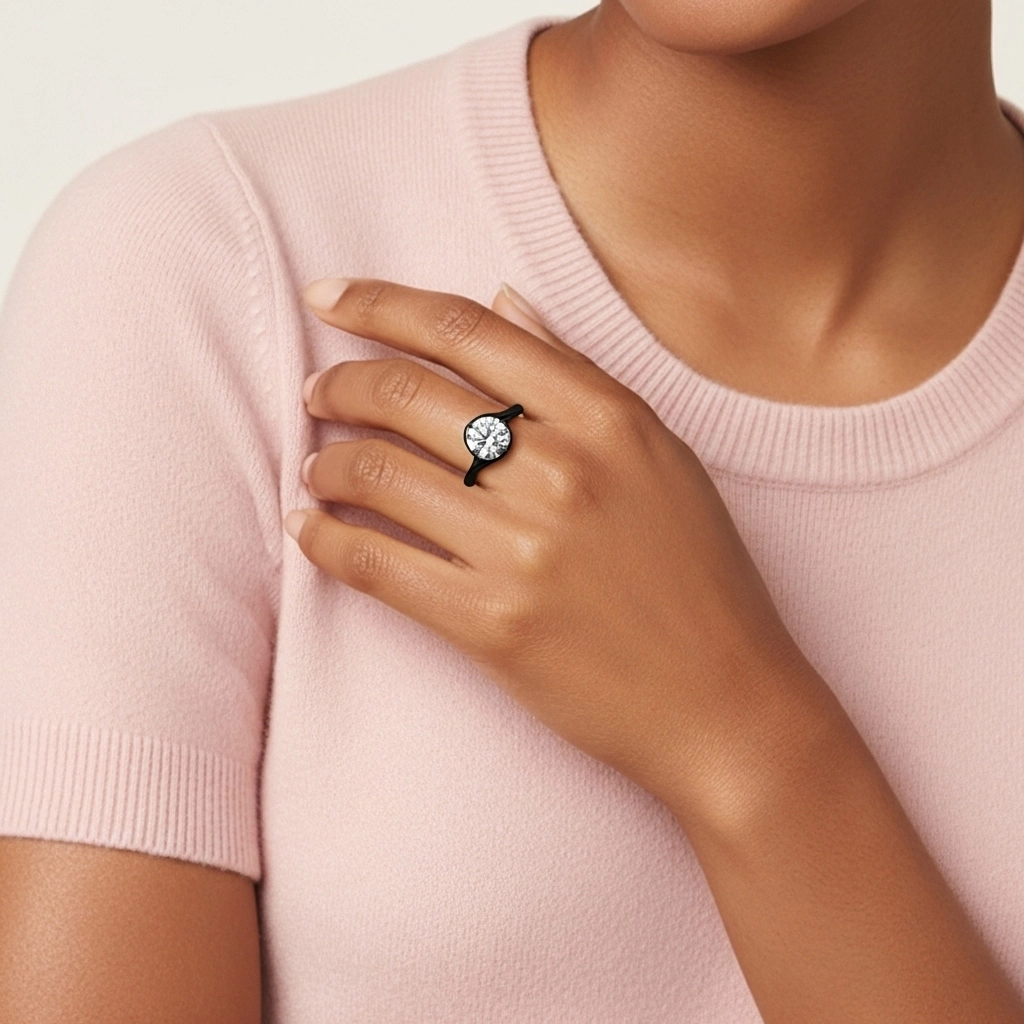 Modern 1.00ct Cubic Zirconia Engagement Ring