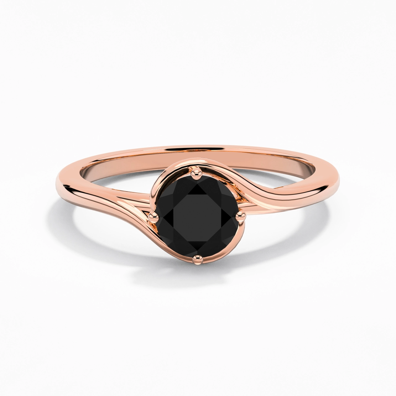 Moderne 1.00ct Zircon cubique Bague de fiançailles