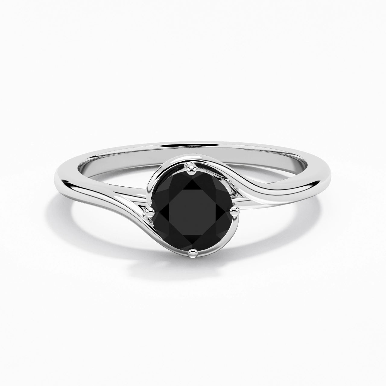 Moderne 1.00ct Zircon cubique Bague de fiançailles