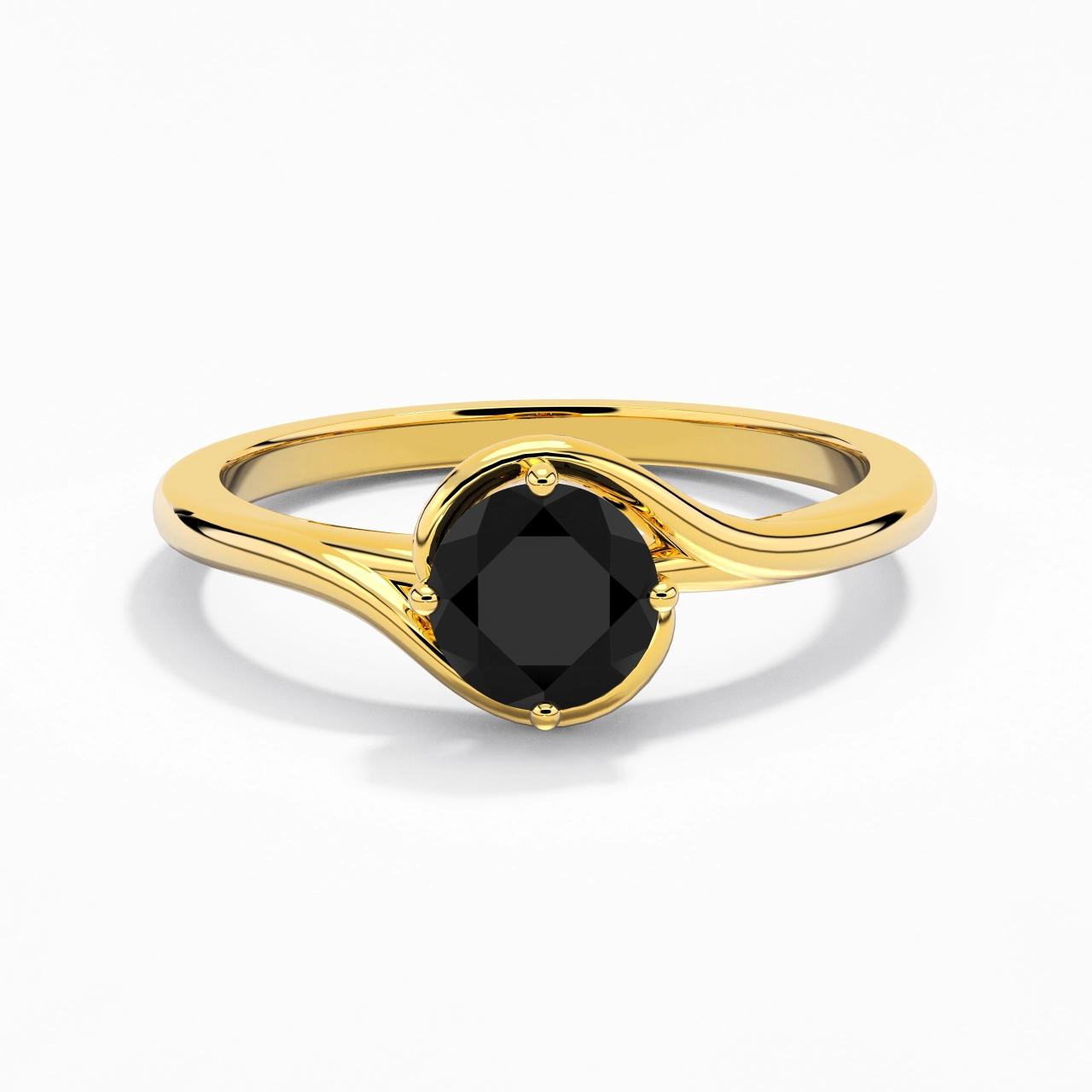 Moderne 1.00ct Zircon cubique Bague de fiançailles