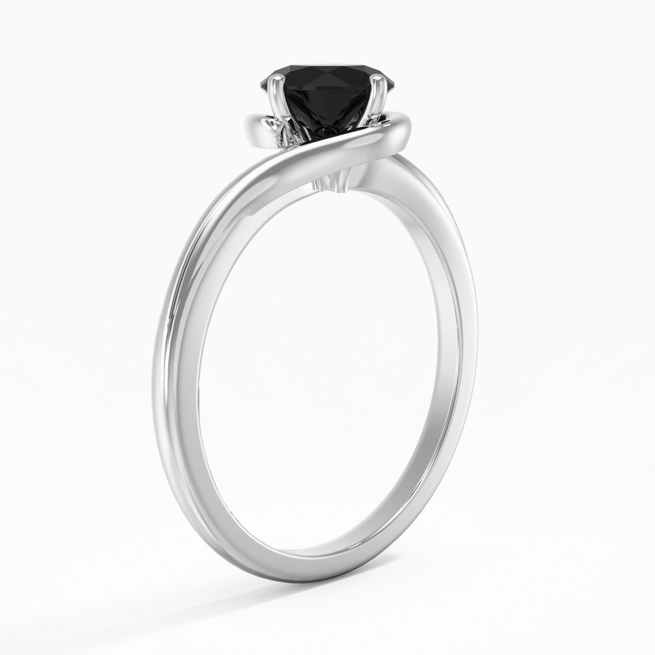 Moderne 1.00ct Zircon cubique Bague de fiançailles