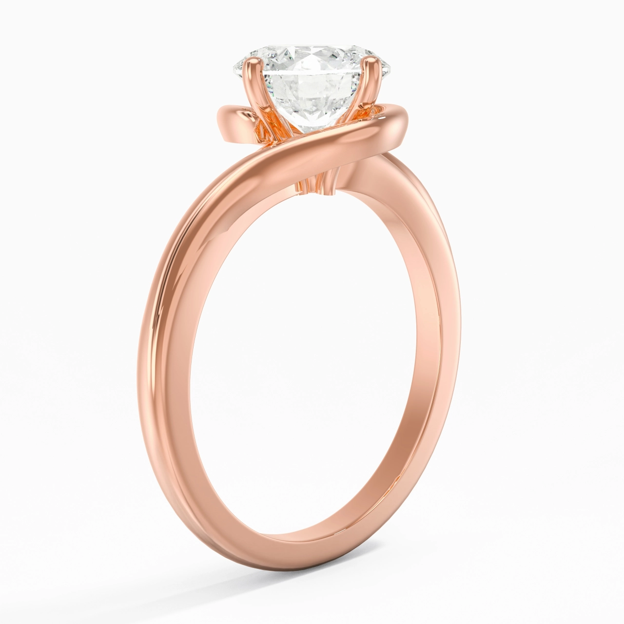 Moderne 2.00ct Moissanite Bague de fiançailles