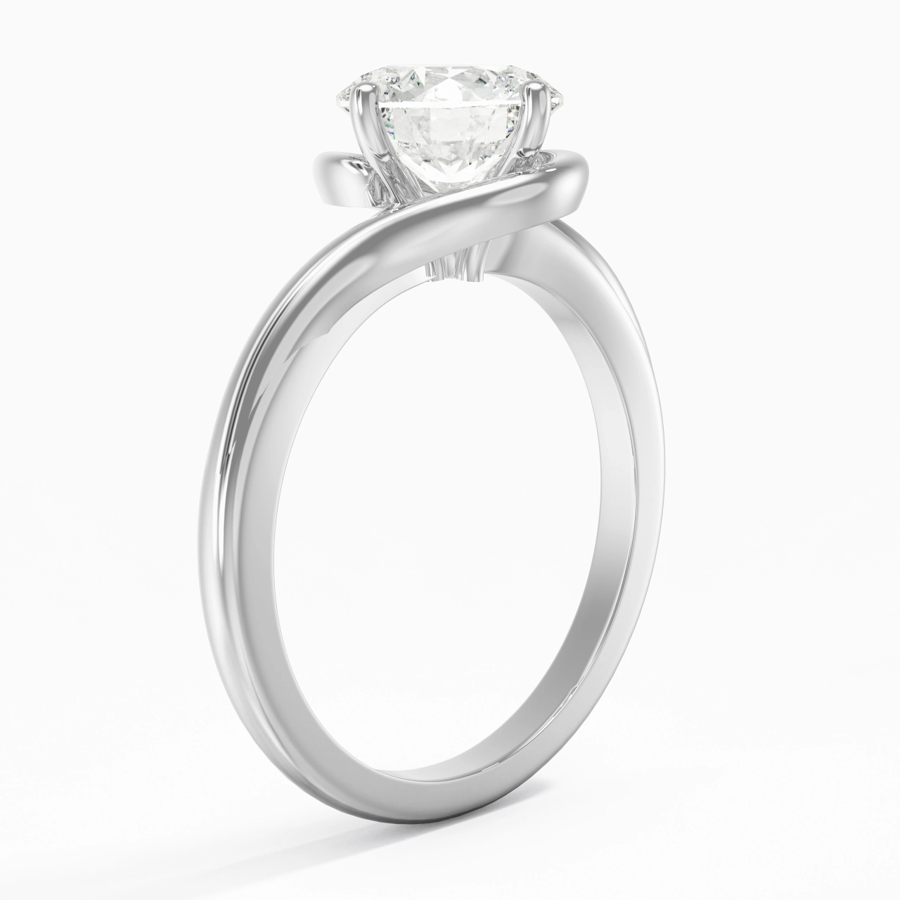 Moderne 2.00ct Moissanite Bague de fiançailles