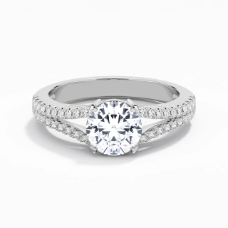 Pavé Engagement Ring 1.50ct Moissanite