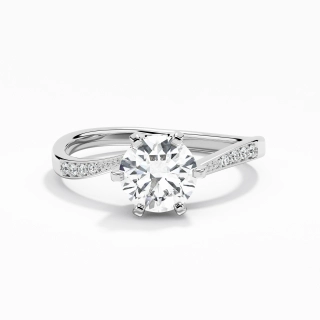 Griffe Bague de fiançailles 1.00ct Moissanite