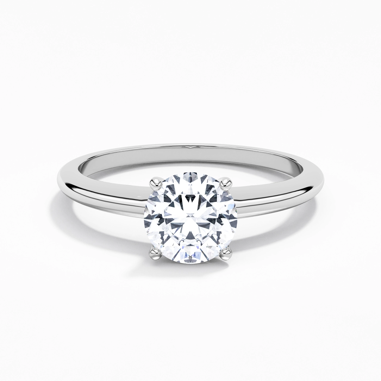 Elegant Round Cut Engagement Ring