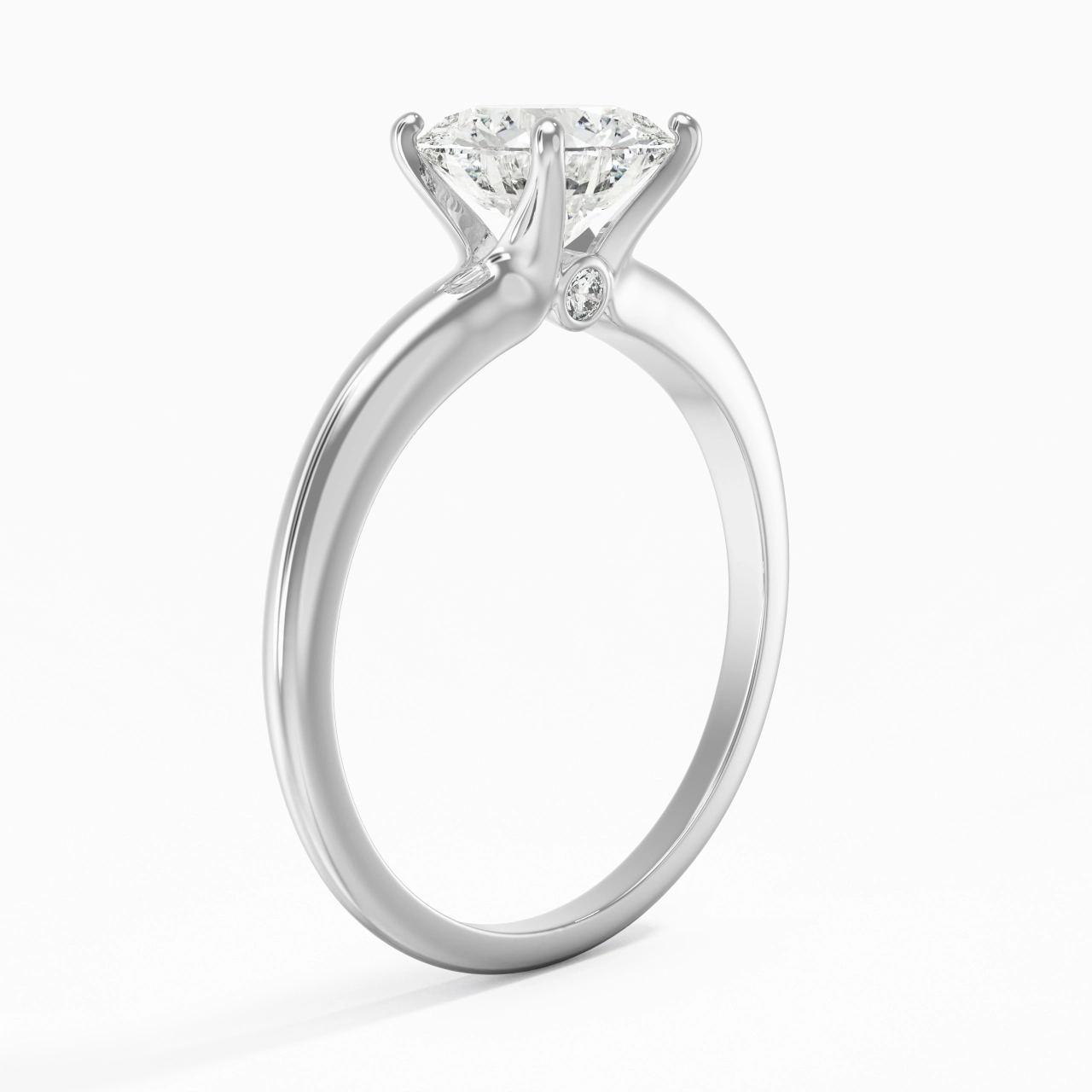 Elegant Round Cut Engagement Ring