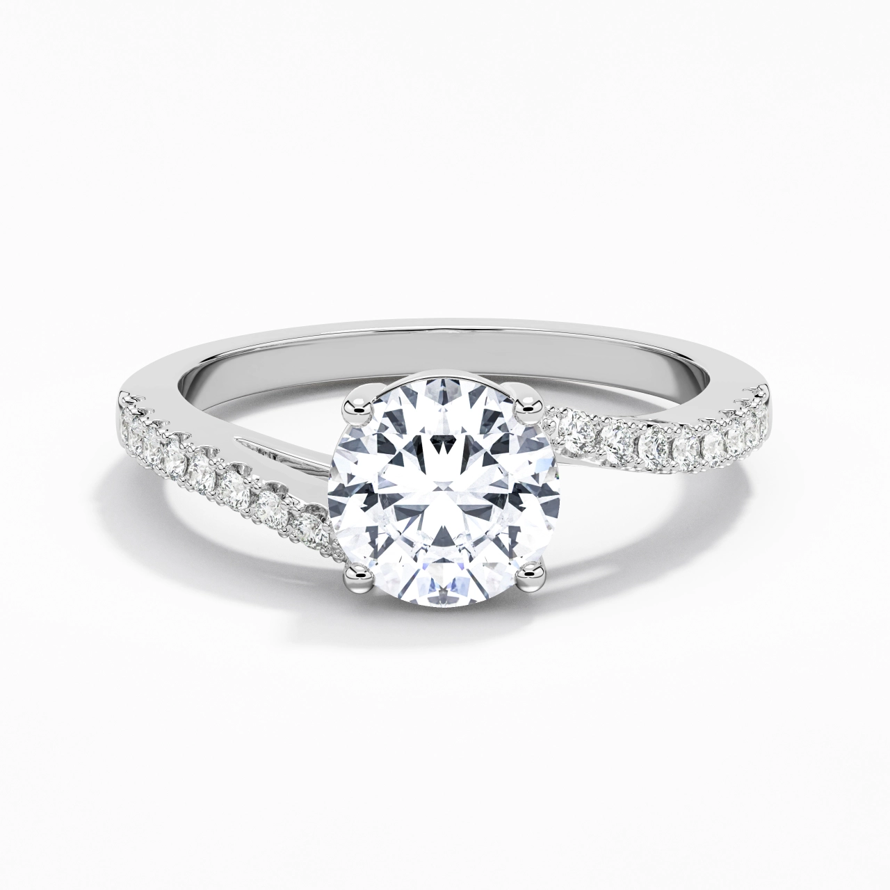 Elegant Round Cut Engagement Ring