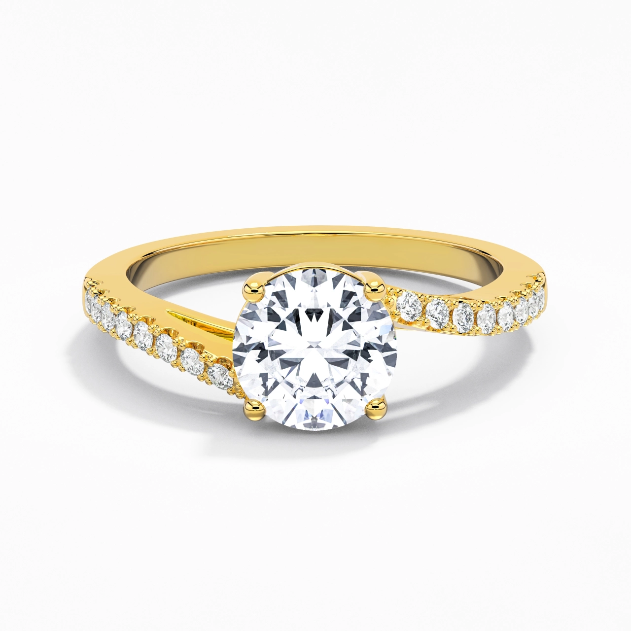 Elegant Round Cut Engagement Ring