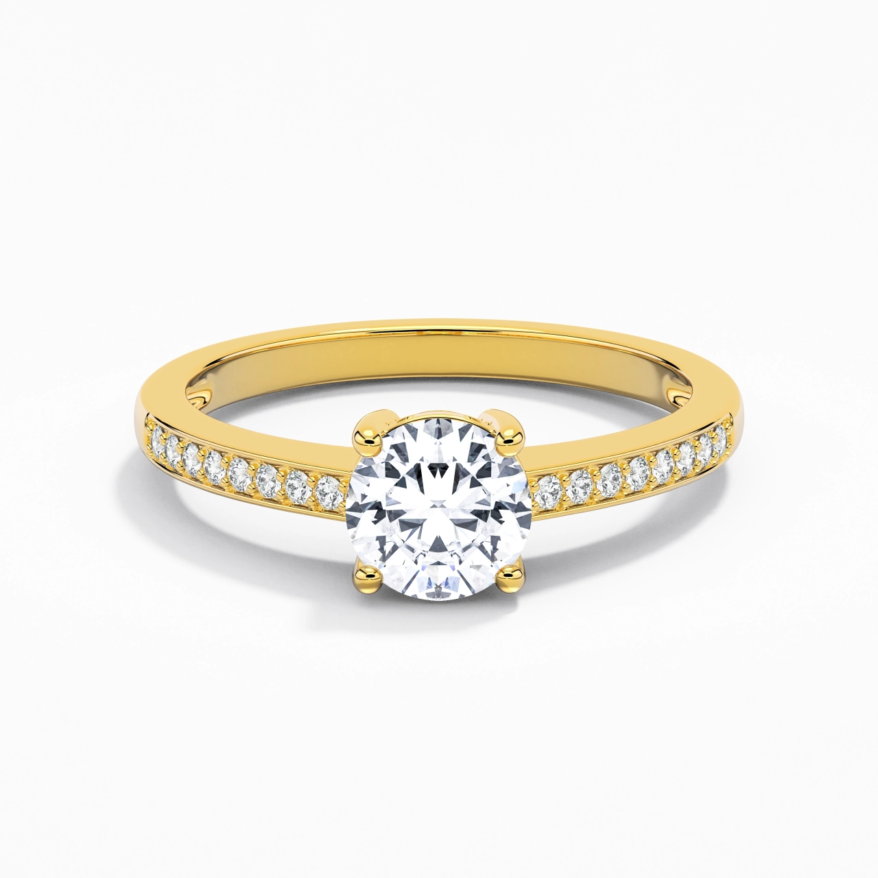 Timeless Round Cut Engagement Ring