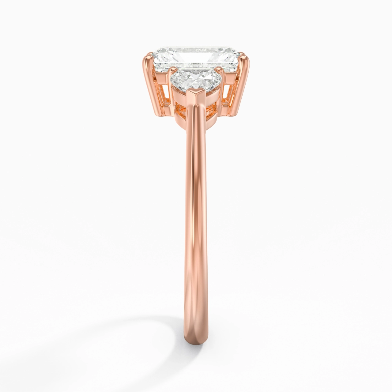 Delicate Radiant Cut Engagement Ring