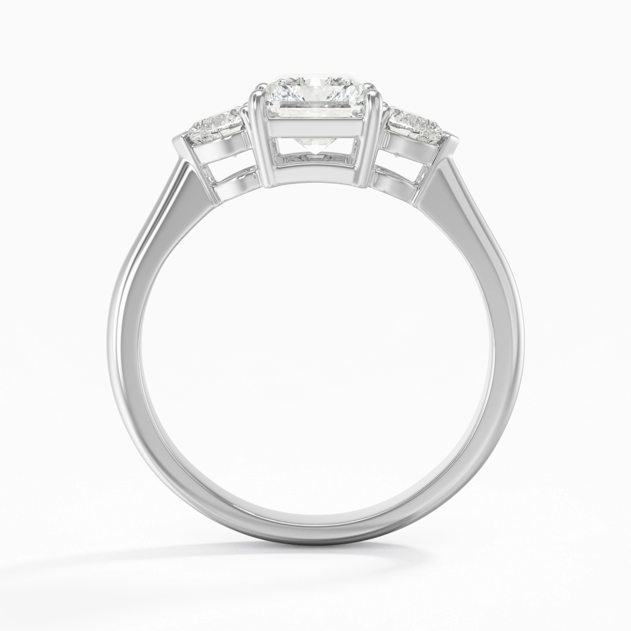 Délicat Radiant Coupé Bague de fiançailles