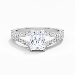 Cathedral Pavé Engagement Ring 2.00ct Cubic Zirconia