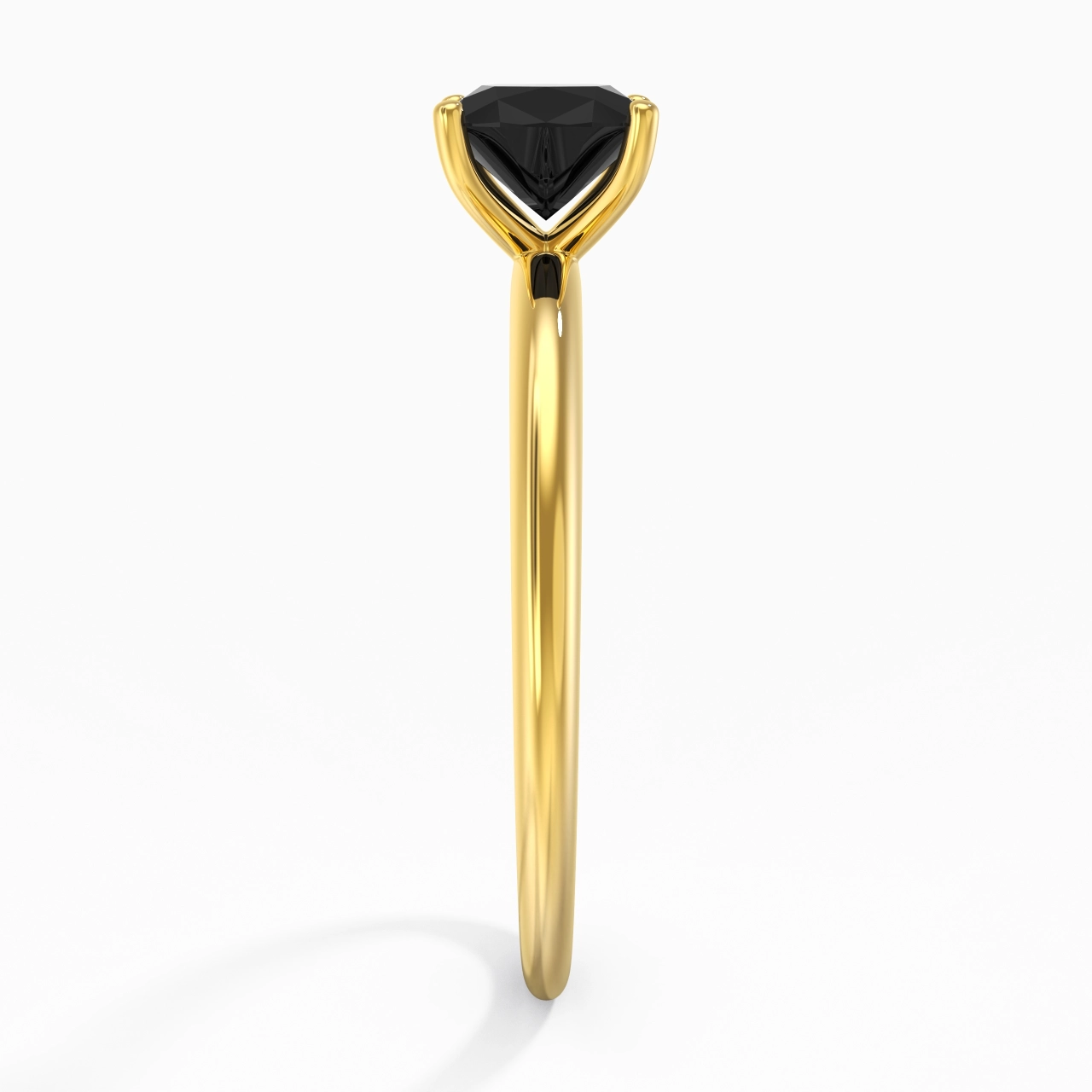 Classic Simple Cushion Cut Engagement Ring