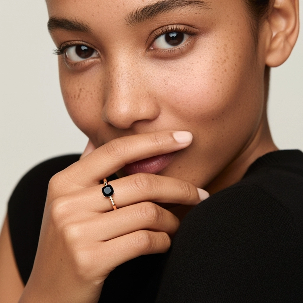 Classic Simple Cushion Cut Engagement Ring