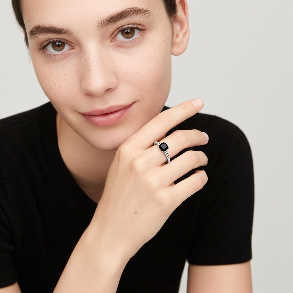 Classic Simple Cushion Cut Engagement Ring