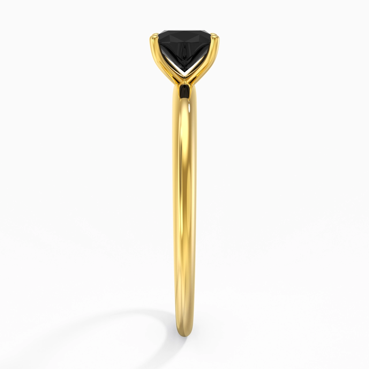 Classic Simple Cushion Cut Engagement Ring