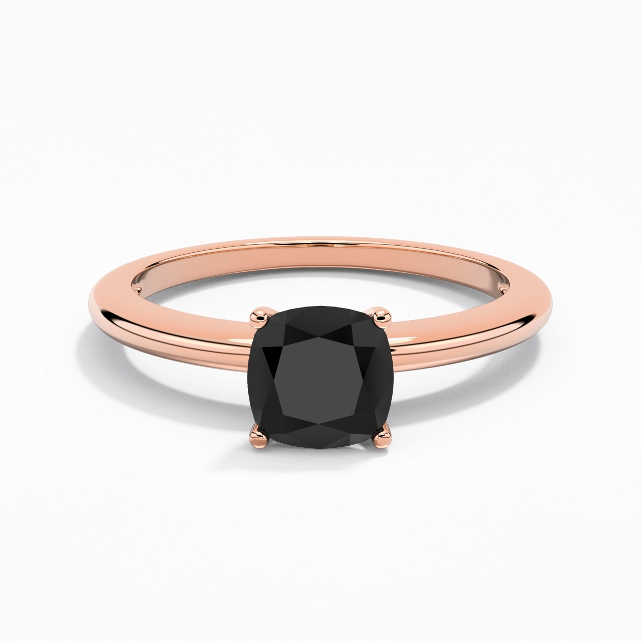 Classic Simple Cushion Cut Engagement Ring