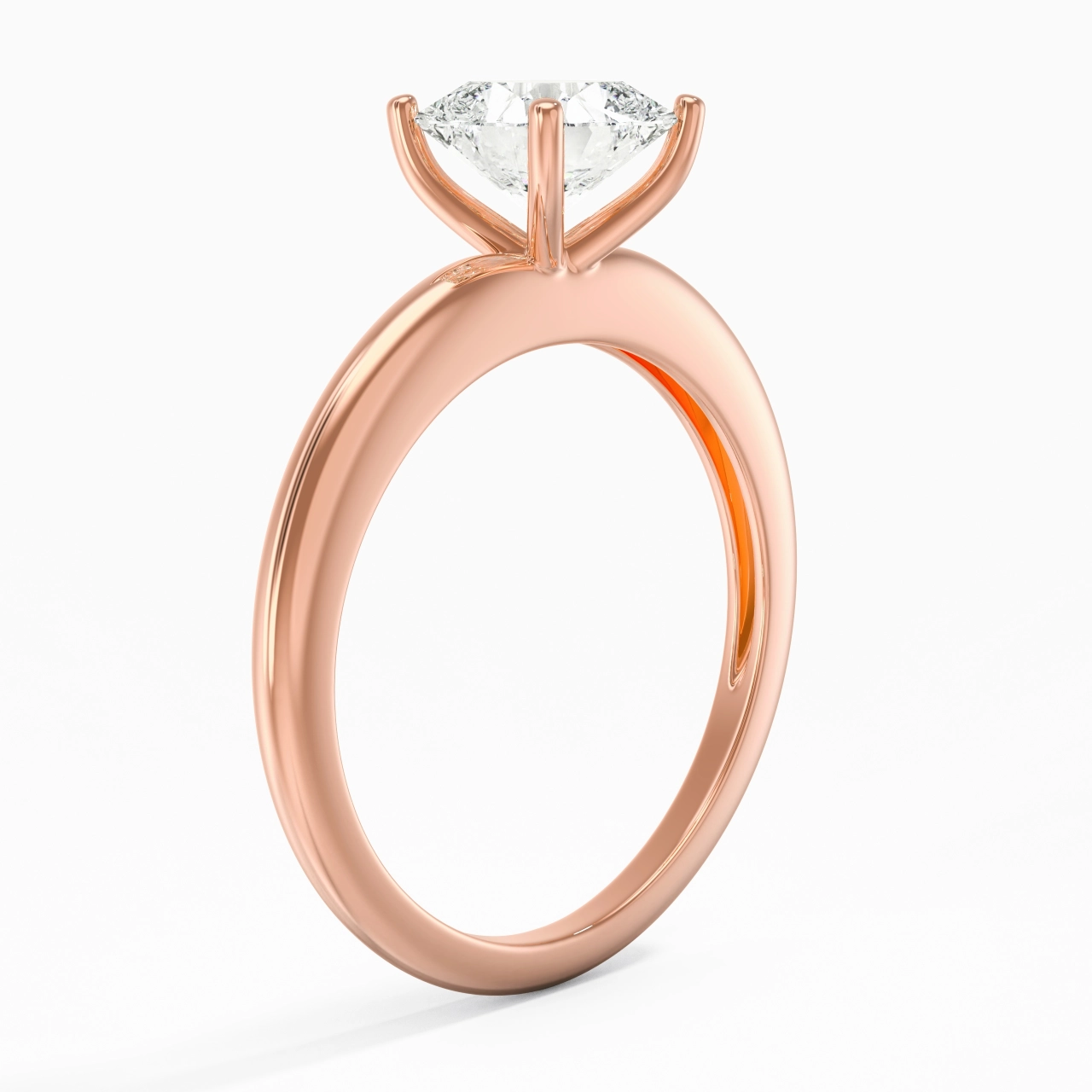 Classic Simple Cushion Cut Engagement Ring