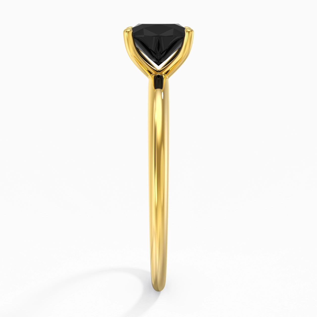 Classic Simple Cushion Cut Engagement Ring