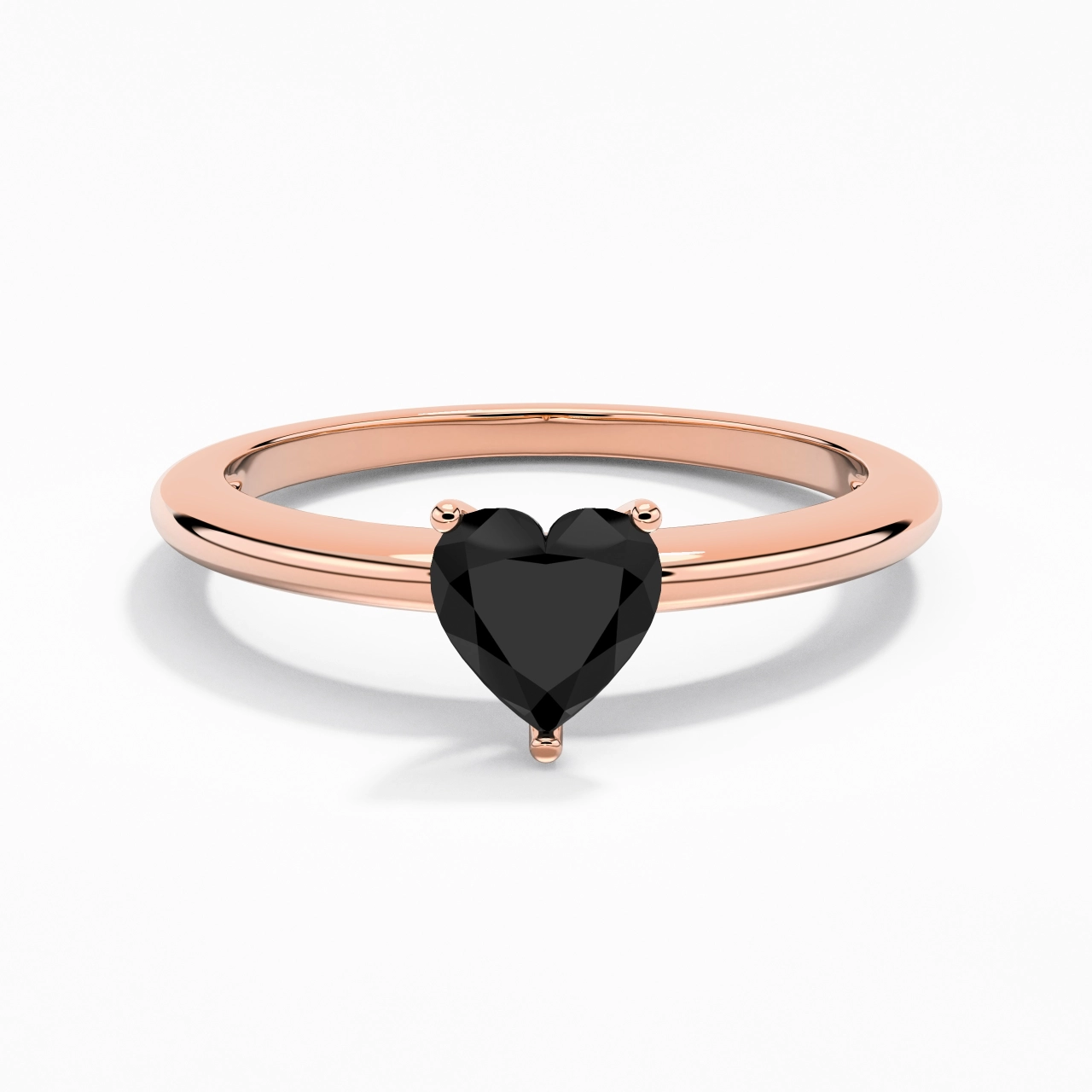 Classic Simple Heart Cut Engagement Ring