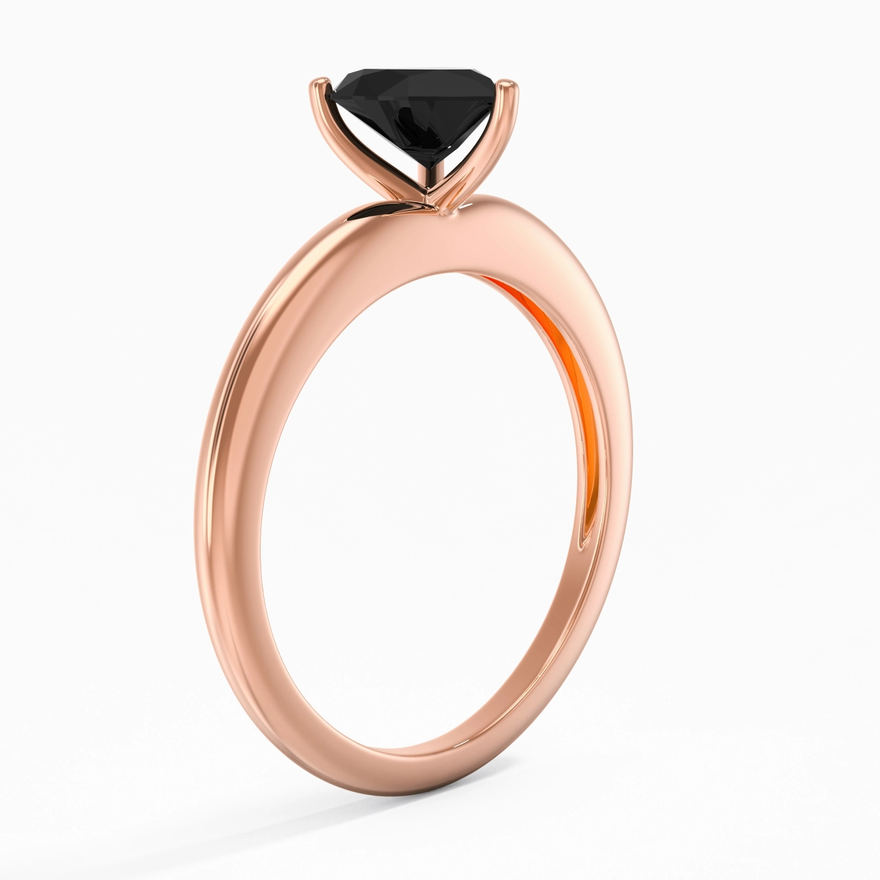 Classic Simple Heart Cut Engagement Ring