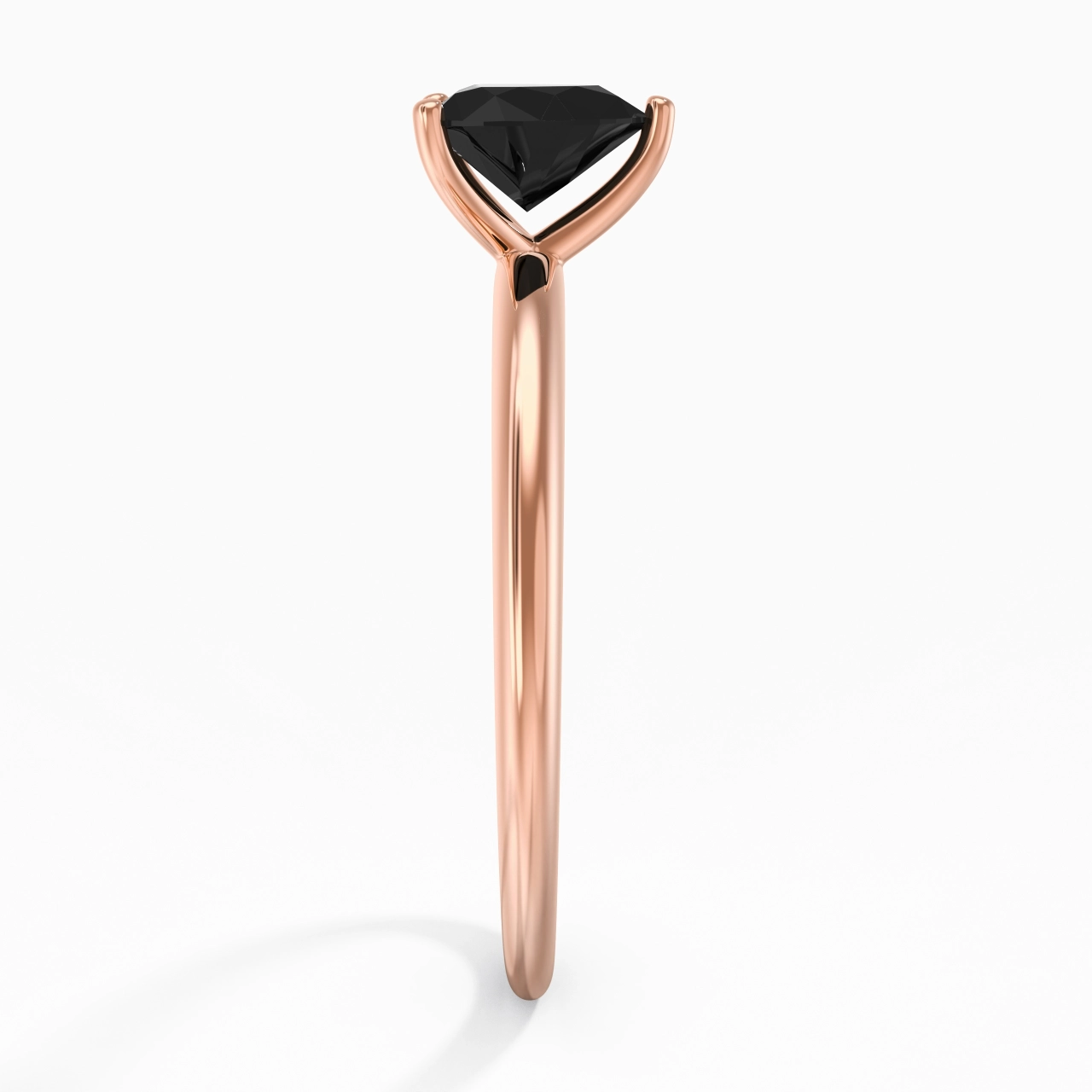 Classic Simple Heart Cut Engagement Ring