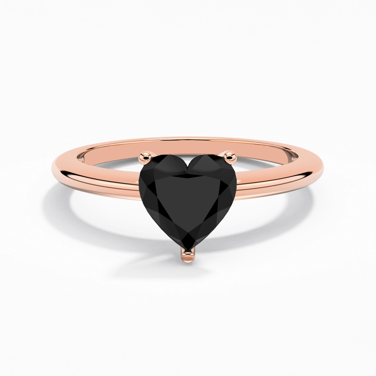 Classic Simple Heart Cut Engagement Ring