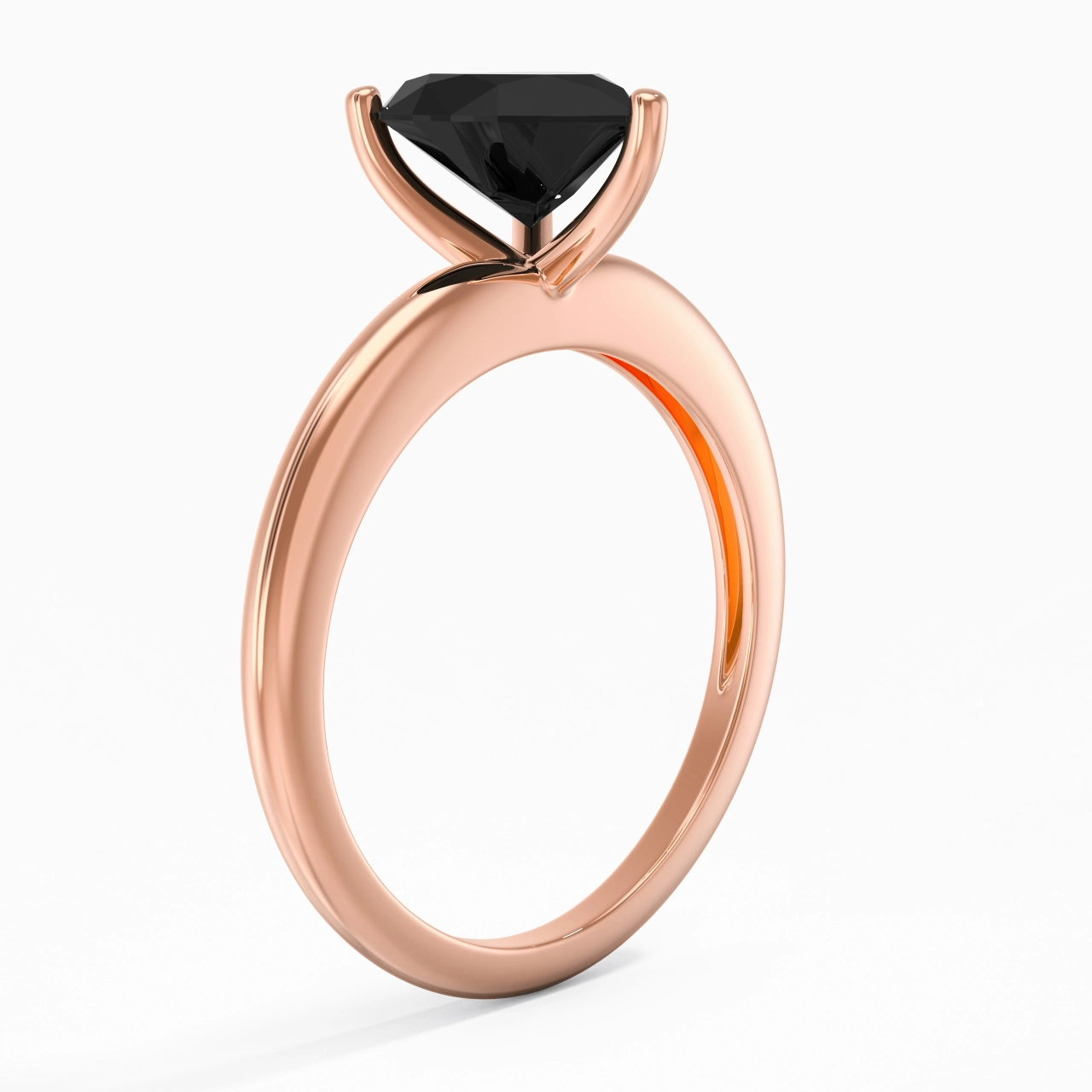 Classic Simple Heart Cut Engagement Ring