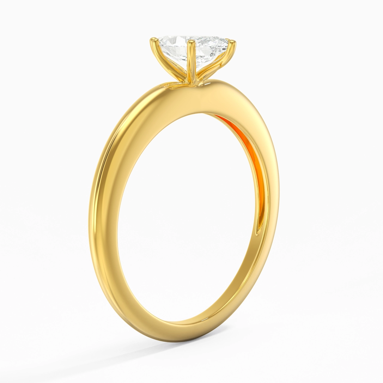 Classic Simple Marquise Cut Engagement Ring