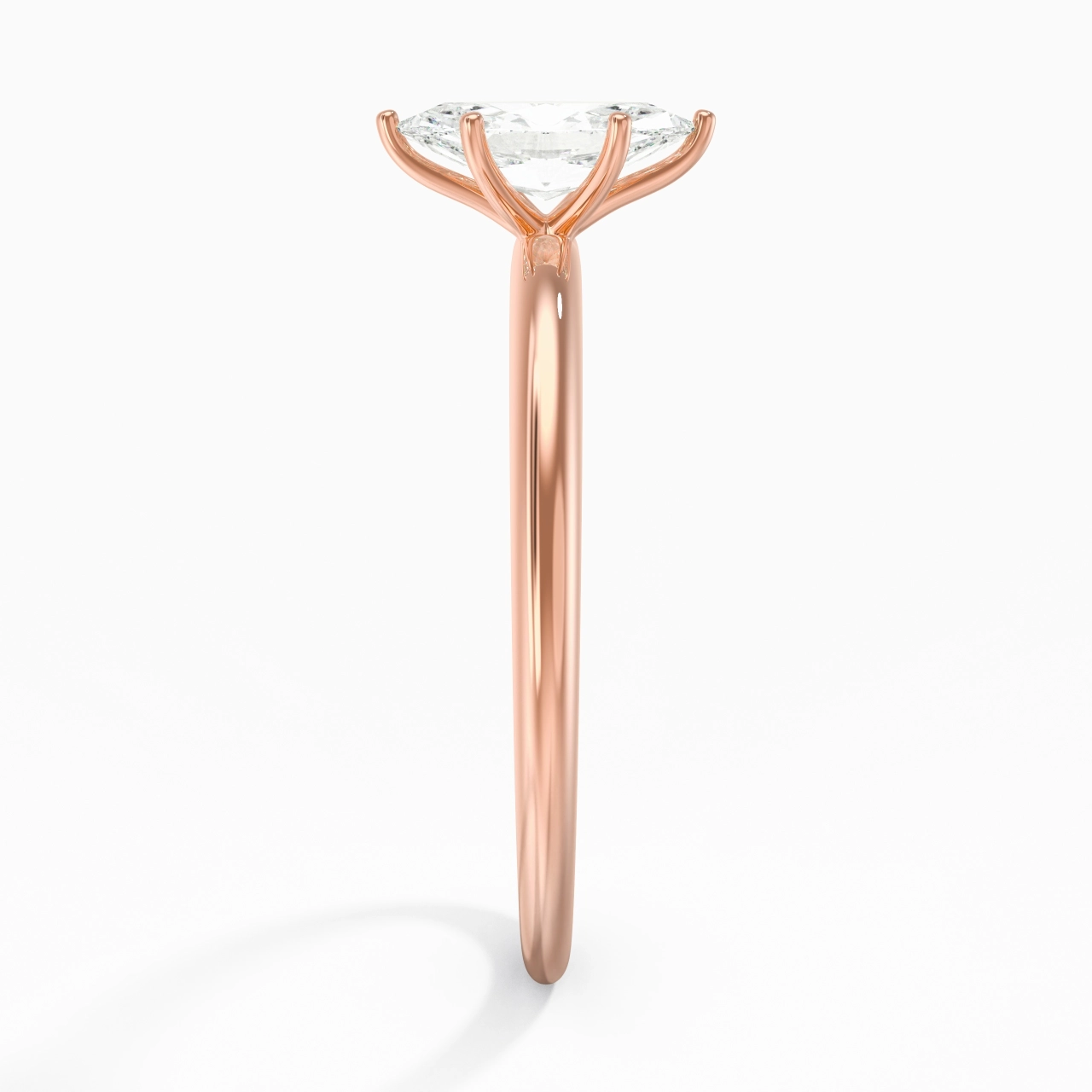 Classic Simple Marquise Cut Engagement Ring