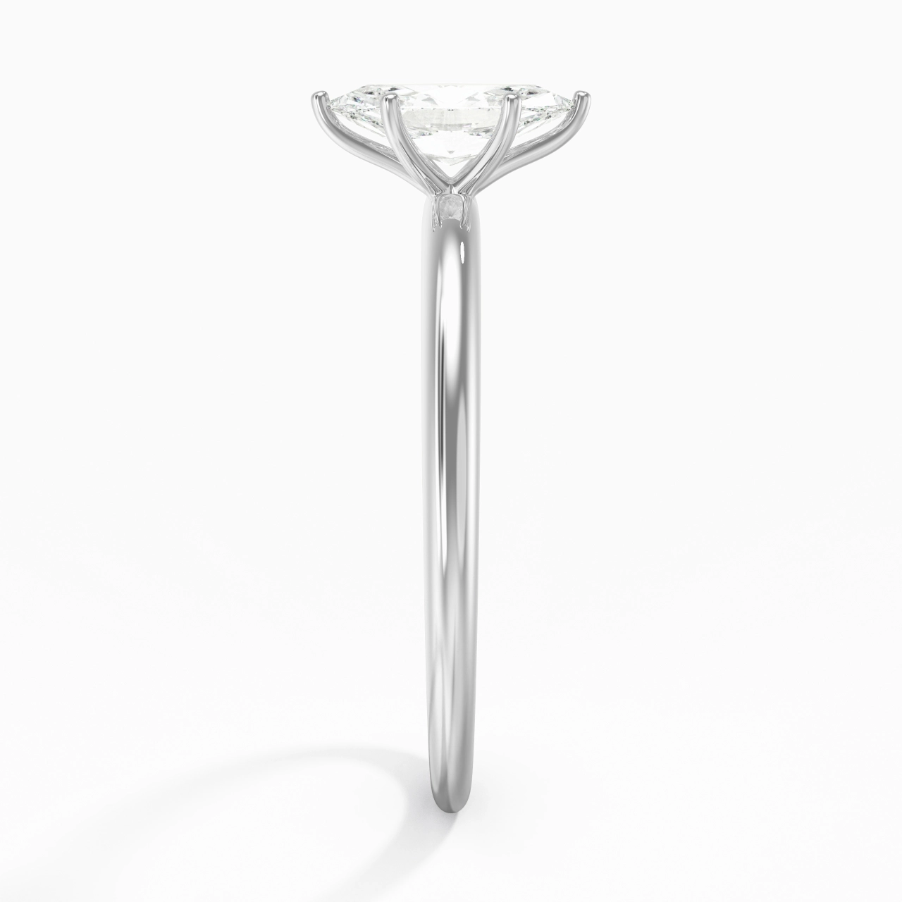 Classic Simple Marquise Cut Engagement Ring