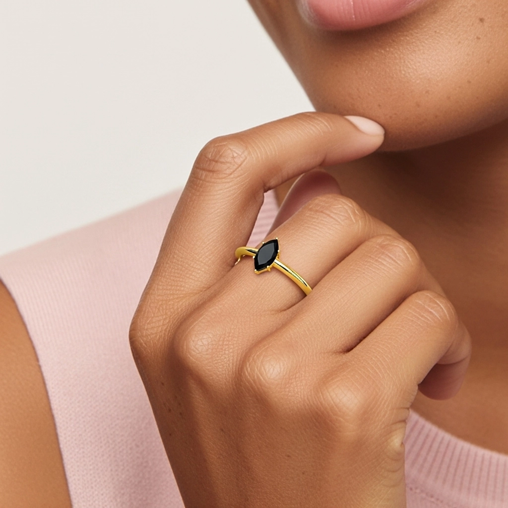 Classic Simple Marquise Cut Engagement Ring