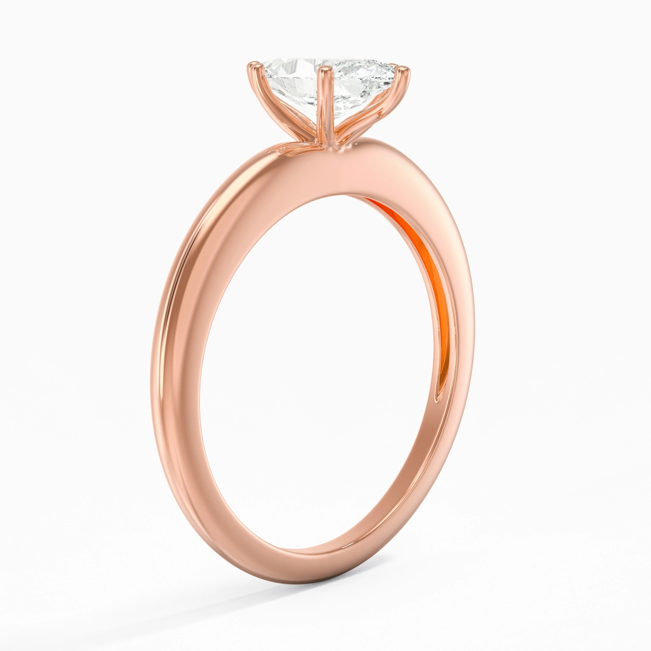Classic Simple Marquise Cut Engagement Ring
