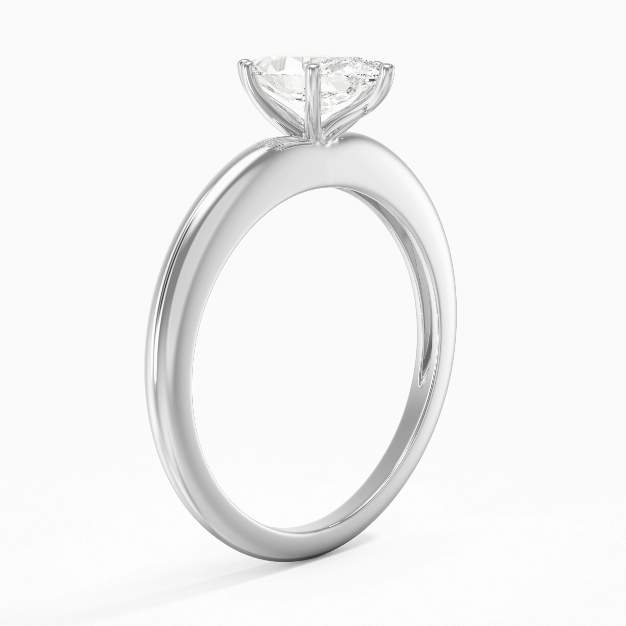 Classic Simple Marquise Cut Engagement Ring