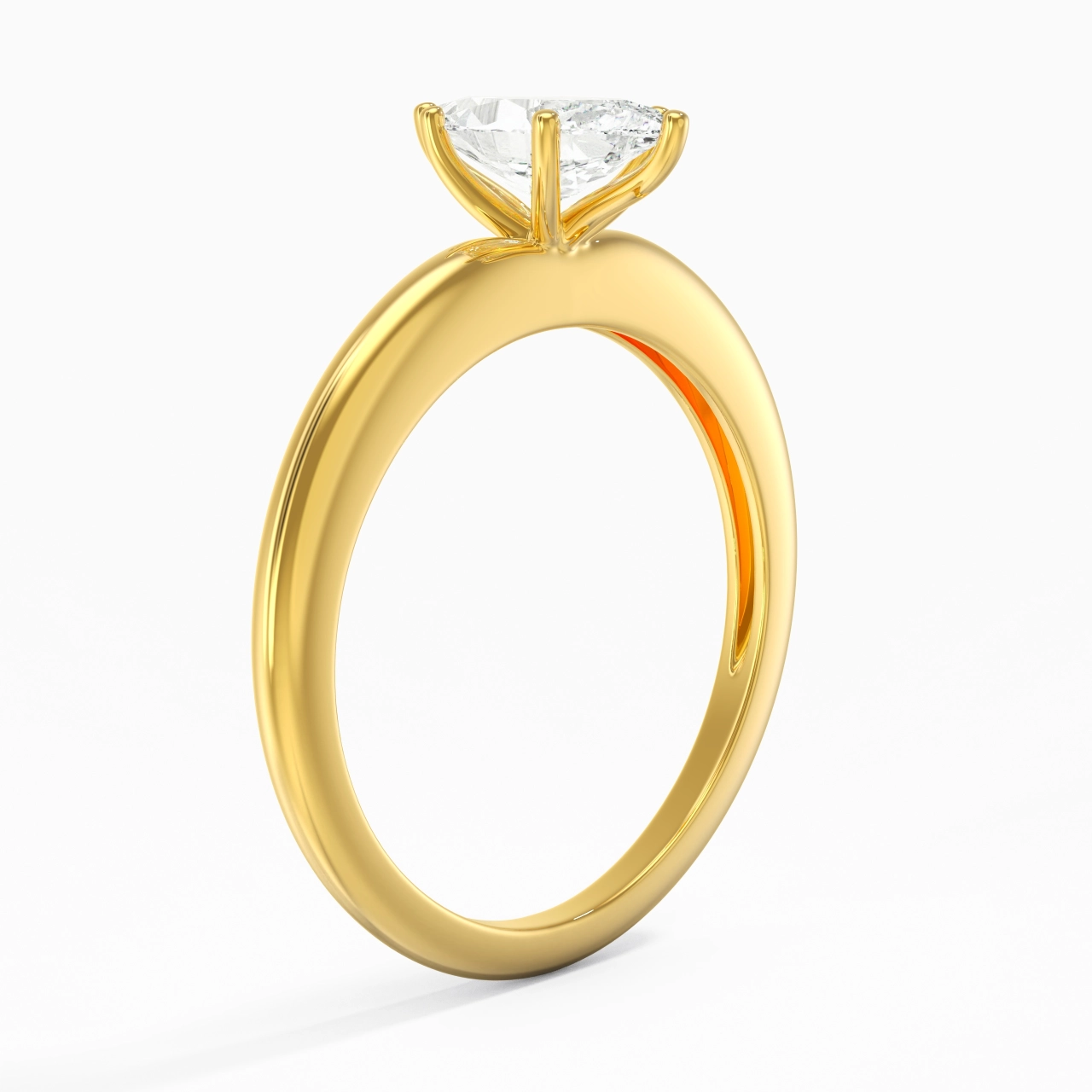 Classic Simple Marquise Cut Engagement Ring