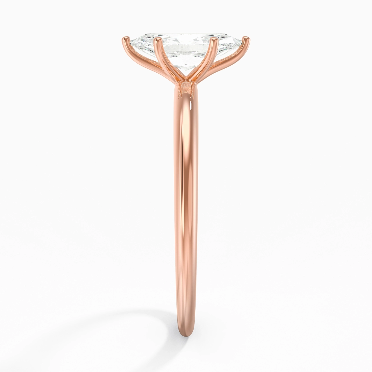 Classic Simple Marquise Cut Engagement Ring